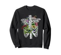 Anatomy Flo Squelette de Fleurs colorées pour Fleuriste Sweatshirt