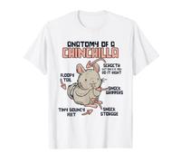 Anatomy of A Chinchilla Longue Queue Chinchilla Cheveux Longs T-Shirt