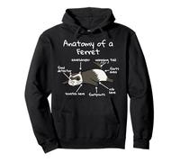Anatomy Of A Furet Animal Domestique Sweat à Capuche