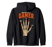 Anatomy of A Gamer Clavier de Jeu rétro Amusant Sweat à Capuche