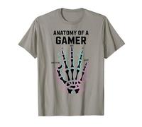 Anatomy of A Gamer Skeleton Hand Funny Gamers T-Shirt
