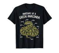 Anatomy of A Green Anaconda Serpent De Compagnie T-Shirt