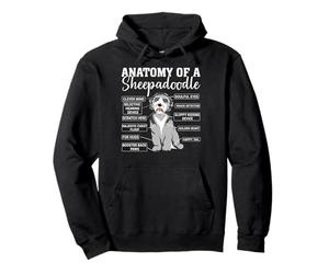 Anatomy of A Sheepadoodle Owner Dog Lover Doodle Breed Sweat à Capuche