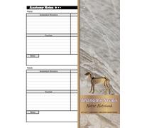 Anatomy Study Notes Notebook: for Medical, Nursing, and Veterinary Students | Record Muscle Structure, Function, Innervation & Blood Supply | 100 Pages