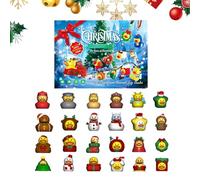 Anatre Natale Avvento - Calendario 'avvento 2025 | Natale Del Conto Alla Rovescia Di Natal | Conto Alla Rovescia Di 24 Giorni Di Natal | Calze Della Befana, Giocattoli Da Bagno, Borsa, Zaino, Po