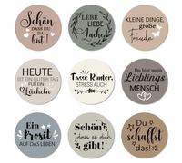 ANATTASOUL 9 Pièces Heureux Que tu sois là Muster Coaster pour Maison