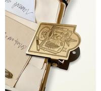 ANATTASOUL Clip de Carnet de Voyage en Laiton Vintage Champignon et carnet de notes, Pince Journaling Métal Book Clip Décorative pour Journal, Carnet, Livre et Marque-page