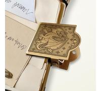ANATTASOUL Clip de Carnet de Voyage en Laiton Vintage Dragon, Pince Journaling Métal Book Clip Décorative pour Journal, Carnet, Livre et Marque-page