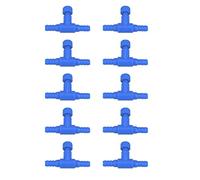 Anawakia 10 Pcs vanne d'air Droite,Accessoires d'aquarium vanne de régulation d'air pour Aquarium Raccord pour Chambre à air de Type T (Bleu)