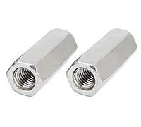 Anawakia 2pcs M14 Écrous de Couplage Long Tige Écrou Hex Coupleur Écrou Filetage Femelle Droit Droite Hex Tige Fileté Bar Bar Stud Studding Acier inoxydable (M14 x 30mm)