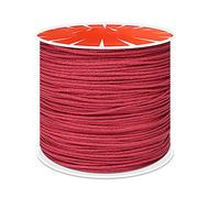 Anawakia Cordon en nylon - 100 m x 0,8 mm - Fil en nylon à tricoter à la main - Pour fabrication de bijoux - Rouge foncé