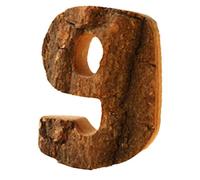 Anawakia Lettres en Bois A B C D E F G H I J K L M N O P Q R S T U V W X Y Z Écorce de Bois Massif Vintage Chiffres et Nombres & 0 1 2 3 4 5 6 7 8 9 Décoration DIY Rétro (9)