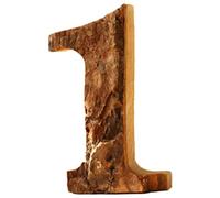Anawakia Lettres en Bois A B C D E F G H I J K L M N O P Q R S T U V W X Y Z Écorce de Bois Massif Vintage Chiffres et Nombres & 0 1 2 3 4 5 6 7 8 9 Décoration DIY Rétro (1)