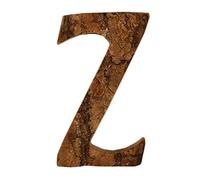 Anawakia Lettres en Bois A B C D E F G H I J K L M N O P Q R S T U V W X Y Z Vintage Écorce de Bois Massif Bois Numéro Chiffres & 0 1 2 3 4 5 6 7 8 9 Décoration Rétro DIY (Z)