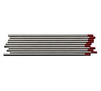 Anawakia Lot de 10 Electrode de Tungstène TIG Soudure Electrode de Thorium-tungstène 2% Thorium WT20 pour Machine de Soudure Tig Rouge (2 * 150mm)
