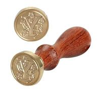 Anawakia Lot de 26 cachets de cire vintage - Avec manche en bois - 26 lettres - Pour bricolage - En bois