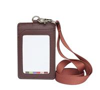 Anawakia Lot de 5 porte-badges verticaux en cuir synthétique avec col amovible