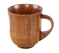 Anawakia Tasse à café en bois - Tasse à thé en bois de jujube - Tasse à thé en bois naturel pour café et bière (300 ml)