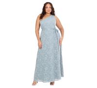 Anaya with Love Women's Ladies Maxi One Shoulder Dress Ribbon Sleeveless Prom Wedding Guest Bridesmaid Prom Ball Evening Gown A-Line, Cloud Blue 56