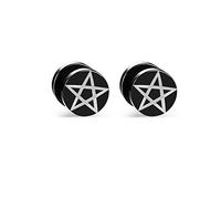 ANAZOZ Boucle d Oreille Femme Fantaisie Pentacle Étoile Acier Inoxydable