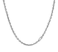 ANAZOZ Collier Chaîne en Argent 925 Homme, Chaîne Maille Forçat 3mm-70cm Punk Fantaisie