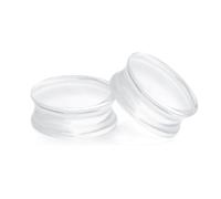 ANAZOZ Ecarteur Oreilles Acrylique 6mm, Bouchon Transparent, Piercing Oreille Lobe 2G, 2PCS Fantaisie Pour Homme Femme Unisexe