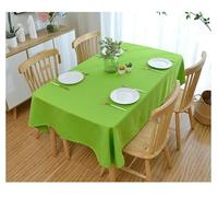 ANAZOZ Nappe Toile Unie, Vert Pomme, Nappe Rectangulaire Moderne, 140x220CM, Couverture Protection Décorative