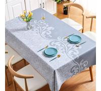 ANAZOZ Set de Table Lavable Simili Cuir de Biscuit Réversible Vert Foncé Gris, Lot de 6 Set de Table Double Face Bicolore Mariage 30x44cm