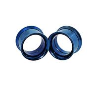 ANAZOZ Tunnel Oreille Piercing Plug 14mm Acier Inoxydable Bouchon Bleu, Piercings Oreilles Lobe 9/16 inch 2PCS Unisexe Fantaisie