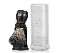 Anbbas Blaireau de rasage en faux blaireau avec support de brosse, 3IN1 set de rasage pour homme