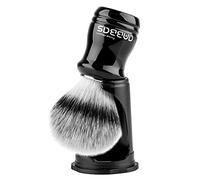 Anbbas Homme Blaireau de Rasage en Poils de Blaireau Synthétiques avec Support de Brosse pour Homme Rasage de Près