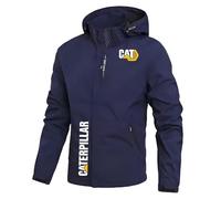 ANBCUOT Imperméable de Montagne Ca.ter-pillar, Veste légère pour hommes printemps automne(Dark Blue,M)