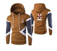 ANBCUOT Sweatshirts Homme Resid.ent evil, Pull Coupe Ajustée Imprimé de Manches Longues, Vêtement Classique Décontracté, Printemps et Automne(Brown,M)