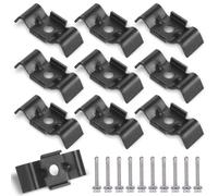 ANBEEISS 10 Pièces Kit de Fixation pour Clôture Double Fil | Pattes Serrage, Accessoires, Supports Panneaux