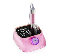 ANBEISTEE Professional 45000 RPM Ponceuse pour Ongles Electrique pour Toute Manucure Pédicure Acrylique gel à OnglesPolissage Enlèvement kit de Lime à Ongles Portable Conçu, Rose