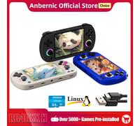 Console portable - ANBERNIC RG40XXH - Rétrogaming - 64 Go - Couleur Noir