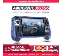 ANBERNIC - Console de jeu Portable RG556, écran AMOLED de 5.48 pouces, système Android, batterie 5500mAH, Bluetooth 5.0, lecteur de jeu vidéo Portable Black
