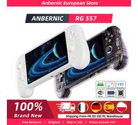 ANBERNIC - Console de jeu vidéo portable rétro RG557, Android 14, écran AMOLED de 5.48 pouces, intensité d'éclairage rvb, batterie 8300 5500mAh Purple 8G 128G
