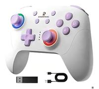 ANBERNIC Contrôleur de jeu RG P01 Compatible pour Switch/PC/Steam/Android/IOS-Blanc cassé ADAPTATEUR MANETTE