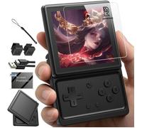 Anbernic RG Rotate console de jeux,écran pivotant 3,5"",3 Go+32 Go,2000 mAh,alliage d'aluminium+plastique,console portable,Noir