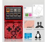 Anbernic RG35XXSP Flip Console Portable 64Go Linux 3,5" IPS WiFi HDMI Rouge FR
