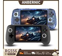 ANBERNIC RG556 Console de jeux Portable 5.48 ''AMOLED 1080*1920 écran Android 5500mAh lecteur de jeux vidéo Portable Assistant AI Black