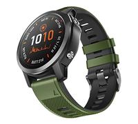 ANBEST Bracelet Compatible avec Fenix 6X Pro/Fenix 7X/Enduro 2 Bracelet, 26mm Remplacement Banda en Silicone pour Fenix 5X/Descent MK2 Dégagement Rapide Bracelet, Vert Armée/Noir
