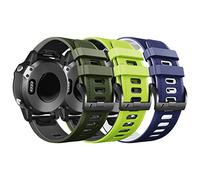 ANBEST Bracelet Compatible avec Fenix 6X Pro/Fenix 7X/Enduro 2 Bracelet, 26mm Remplacement Banda en Silicone pour Fenix 5X/Descent MK2 Dégagement Rapide Bracelet