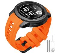 ANBEST Bracelet Compatible avec Garmin Instinct 2S Solar Smart Watch, Bracelet de Rechange Sport en Silicone