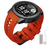 ANBEST Bracelet Compatible avec Garmin Instinct 2S Solar Smart Watch, Bracelet de Rechange Sport en Silicone