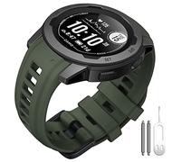 ANBEST Bracelet Compatible avec Garmin Instinct 2S Solar Smart Watch, Bracelet de Rechange Sport en Silicone pour Instinct 2S