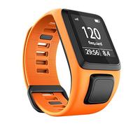 ANBEST Bracelet en TPU Compatible avec Tomtom Runner 3/Spark 3/Runner 2/Adventurer 2 Bracelet, Bande Confortable Adapté au Tomtom Runner 2 Music/Spark 3 Cardio Montre Intelligente, Orange