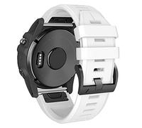 ANBEST Bracelet pour Garmin Fenix 6/7, Epix 2/Pro, Forerunner 965/945/935/745, Approach S62 - QuickFit 22mm Remplacement en Silicone, Blanc