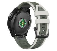 ANBEST Bracelet pour Garmin Fenix 6X Pro/Fenix 7X Pro/Fenix 5X/6X/7X, 26 mm Quick Fit bracelet de Remplacement en Silicone pour Garmin Enduro 2/Epix Pro 51 mm/Descent MK3i/MK2/MK1